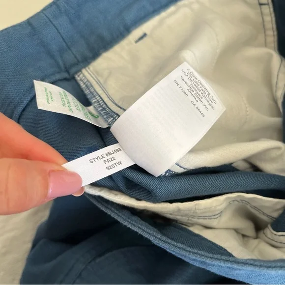 J. Crew BJ493 Cotton Camp Pants Blue NWT - Picture 10 of 10